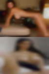 Naked woman having shops